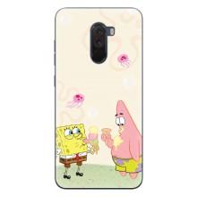 Чехол Губка Боб для Поко Ф1 – Патрик и Боб