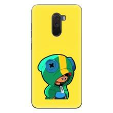 Чехол Бравл Старс для Xiaomi POCO F1 – Леон (LEON)
