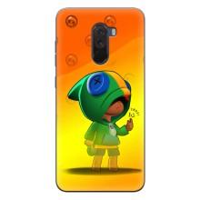 Чехол Бравл Старс для Xiaomi POCO F1 – LEON в кофте