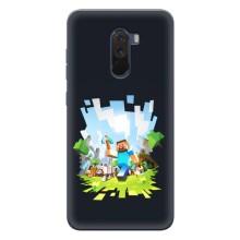 Чохол Майнкрафт на Xiaomi POCO F1 (AlphaPrint) Minecraft (персонажі Minecraft)