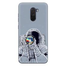 Чохол NASA для Xiaomi POCO F1 (AlphaPrint) (Космонавт фото)