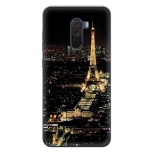 Чехол Эйфелева Башня для Xiaomi POCO F1 - (AlphaPrint) (Ночной Париж)