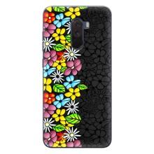 Чехол с Цветами для Xiaomi POCO F1 (Яркие цветы)