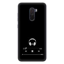 Чехол с картинками на черном фоне для Xiaomi POCO F1 – Плеер