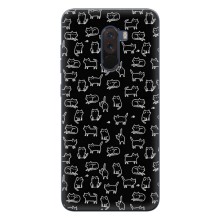 Чехол с принтом для Xiaomi POCO F1 (AlphaPrint) Модные коты – Меленькие котики