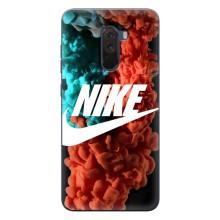 Чохол для Xiaomi POCO F1 - з принтом Найк (AlphaPrint) (Димчастий найк)