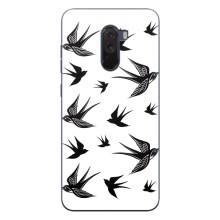 Чохол з пташками на Xiaomi POCO F1 (VPrint) (Ластівки)