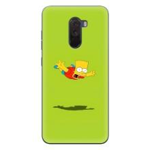 Чjхол з Сімпсонами для Xiaomi POCO F1 (VPrint) (Барт Сімпсон)