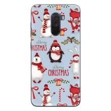 Чехол Санта Клаус для Xiaomi POCO F1 (Рождественский)
