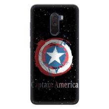 Чехол с Щитом Капитана Америки на Xiaomi POCO F1 – Щит Капитана