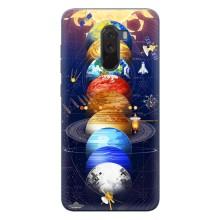 Чохол (ТПУ) з планетами на Xiaomi POCO F1 – Арт планети