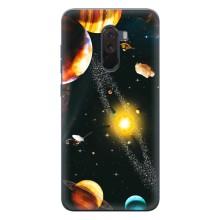 Чохол (ТПУ) з планетами на Xiaomi POCO F1 – Вид з космосу