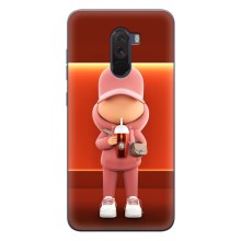 Крутые Чехлы Луи Виттон для Xiaomi POCO F1 (AlphaPrint) (С Кофе)