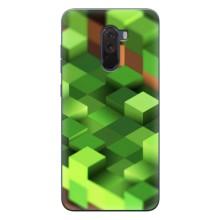 Чехлы для Xiaomi POCO F1 (Персонажи Майн Крафт) (Текстура)