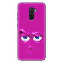 Силиконовые Чехлы (смешные стикеры) для Xiaomi POCO F1 – Хитрая мордочка