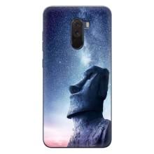 Силиконовые Чехлы (смешные стикеры) для Xiaomi POCO F1 – Статуя