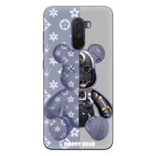 Силиконовый чехол для Xiaomi POCO F1 – Медведь Louis Vuitton