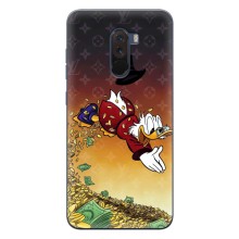 Силиконовый чехол для Xiaomi POCO F1 (Скрудж Луи Виттон)