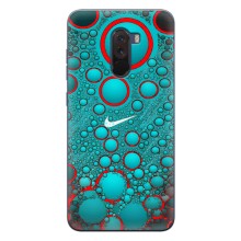 Силиконовый Чехол на Xiaomi POCO F1 с картинкой Nike – Найк зеленый