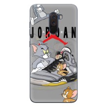 Силиконовый Чехол Nike Air Jordan на Сяоми Поко Ф1 – Air Jordan