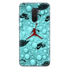 Силиконовый Чехол Nike Air Jordan на Сяоми Поко Ф1 (Джордан Найк)