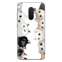 Силіконовий чохол з котиком для Xiaomi POCO F1 (Коти)