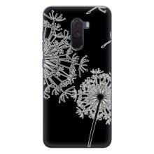 Силиконовый Чехол с одуванчиками на Xiaomi POCO F1 – Одуванчики