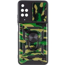 Ударопрочный чехол Camshield Serge Ring Camo для Xiaomi Redmi 10 – Зеленый