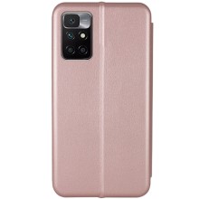 Кожаный чехол-книжка Classy для Xiaomi Redmi 10 – Rose Gold