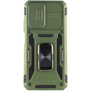 Ударопрочный чехол Camshield Army Ring для Xiaomi Redmi 10 – Оливковый