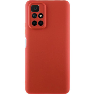Чехол TPU GETMAN Liquid Silk Full Camera для Xiaomi Redmi 10 (Красный)