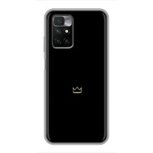 Чохол (Корона на чорному фоні) для Редмі 10 (Міні корона)