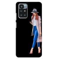 Чехол с картинкой Модные Девчонки Xiaomi Redmi 10 (Девушка со смартфоном)