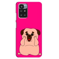Чехол (ТПУ) Милые собачки для Xiaomi Redmi 10 (Веселый Мопсик)