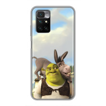 Чехол с мультфильмом Шрек на Xiaomi Redmi 10 – Шрек и осел