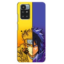 Купить Чехлы на телефон с принтом Anime для Редми 10 (Naruto Vs Sasuke)