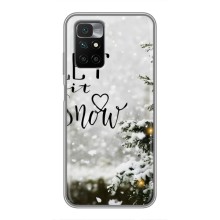 Новорічні, Святкові Чохли для Xiaomi Redmi 10 - 2024 год (Let it snow)