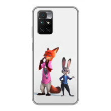 Силиконовый чехол с принтом Зоотрополіс для Xiaomi Redmi 10 – Джуди и Ник