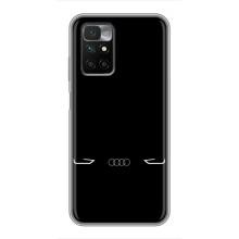 Силиконовый бампер с картинкой машины на Xiaomi Redmi 10 (Силует Audi)