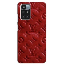 Текстурний Чохол Louis Vuitton для Редмі 10 – Червоний ЛВ