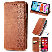 Шкіряний чохол-книжка GETMAN Cubic (PU) для Xiaomi Redmi 10A – Коричневий