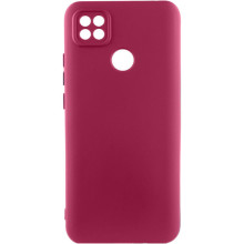 Чохол Silicone Cover Lakshmi Full Camera (AA) для Xiaomi Redmi 10A – Бордовий
