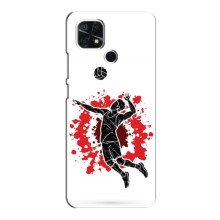 Чехлы с принтом Спортивная тематика для Xiaomi Redmi 10A (Волейболист)