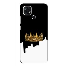 Чехол (Корона на чёрном фоне) для Редми 10а – Золотая корона