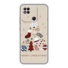 Чехол Санта Клаус для Xiaomi Redmi 10A (Merry Christmas)