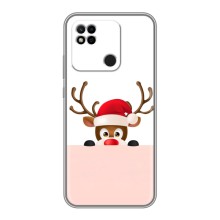 Чехол Санта Клаус для Xiaomi Redmi 10A (Олененок)