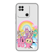 Чехол с Лабубу на Xiaomi Redmi 10A (Фон Лабубу)