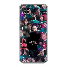 Чохол Гра в кальмара для Xiaomi Redmi 10A – Колаж гра кальмара
