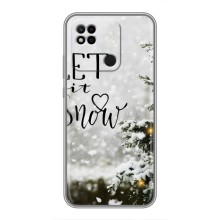 Новогодние, Праздничные Чехлы для Xiaomi Redmi 10A - 2024 год (Let it snow)