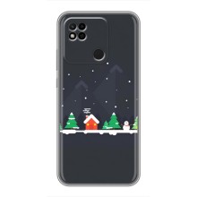 Силіконовий бампер на різдво для Xiaomi Redmi 10A (Місто зимове)